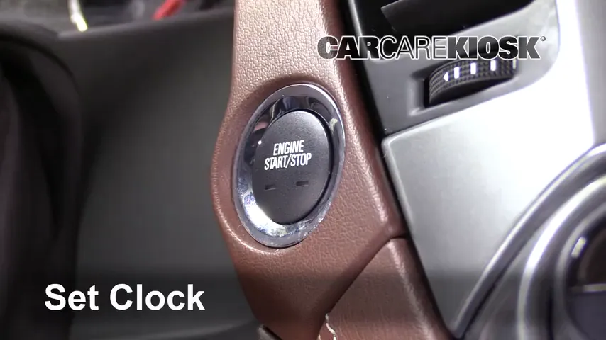 2018 Chevrolet Tahoe Premier 6.2L V8 FlexFuel Clock Set Clock